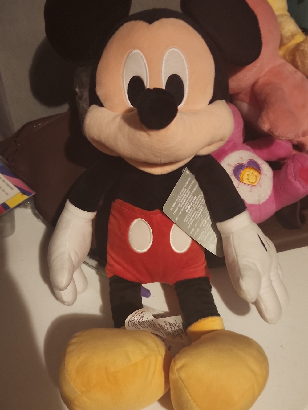 Disney Mickey Mouse Plush Toy - Black, Red, Yellow